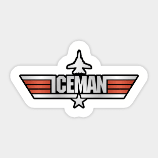 Top Gun Style - Iceman Sticker
